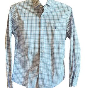 Polo Ralph Lauren Pink and Blue Checkered Button Down Shirt